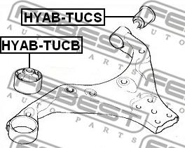 Febest HYAB-TUCS - Selen / Prigušni blok, Ovjes kotača www.molydon.hr