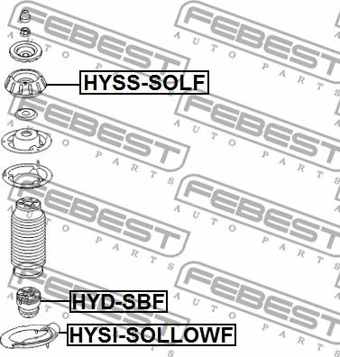 Febest HYD-SBF - Gumeni granicnik, Ovjes www.molydon.hr