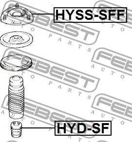 Febest HYD-SF - Gumeni granicnik, Ovjes www.molydon.hr