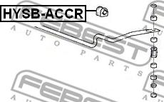 Febest HYSB-ACCR - Čahura Ležaja, stabilizator www.molydon.hr