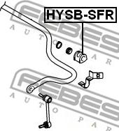 Febest HYSB-SFR - Čahura Ležaja, stabilizator www.molydon.hr