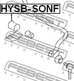 Febest HYSB-SONF - Čahura Ležaja, stabilizator www.molydon.hr