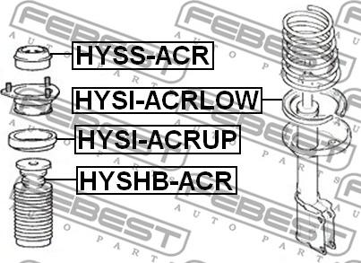 Febest HYSS-ACR - Nosač amortizera www.molydon.hr