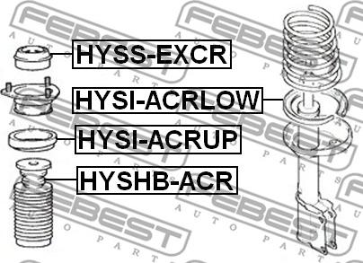 Febest HYSS-EXCR - Nosač amortizera www.molydon.hr