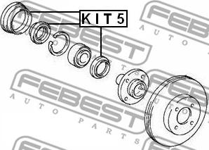 Febest KIT5 - Brtveni prsten, Glavčina kotača www.molydon.hr