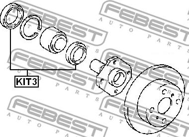 Febest KIT3 - Brtveni prsten, Glavčina kotača www.molydon.hr