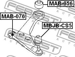 Febest MBJB-CS5 - Set za popravak, gornja/donja kugla www.molydon.hr