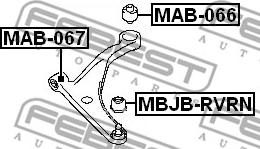 Febest MAB-066 - Selen / Prigušni blok, Ovjes kotača www.molydon.hr