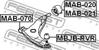 Febest MAB-021 - Selen / Prigušni blok, Ovjes kotača www.molydon.hr