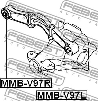 Febest MMB-V97R - Ležište | Držač | Uležištenje, diferencijal www.molydon.hr