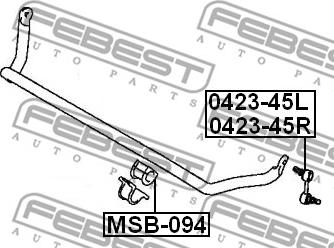 Febest MSB-094 - Čahura Ležaja, stabilizator www.molydon.hr