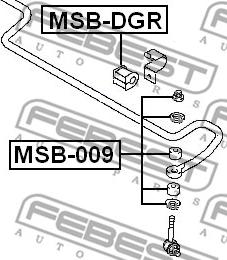 Febest MSB-DGR - Čahura Ležaja, stabilizator www.molydon.hr