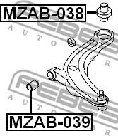 Febest MZAB-039 - Selen / Prigušni blok, Ovjes kotača www.molydon.hr