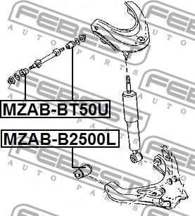 Febest MZAB-BT50U - Selen / Prigušni blok, Ovjes kotača www.molydon.hr