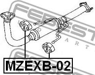 Febest MZEXB-02 - Držač, Ispušni sistem www.molydon.hr