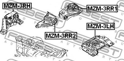 Febest MZM-3RH - Nosač motora www.molydon.hr