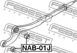 Febest NAB-01J - Selen / Prigušni blok, Ovjes kotača www.molydon.hr