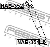 Febest NAB-351 - Čahura, amortizer www.molydon.hr