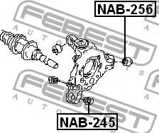 Febest NAB-256 - Selen / Prigušni blok, Ovjes kotača www.molydon.hr