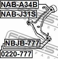 Febest NAB-A34B - Selen / Prigušni blok, Ovjes kotača www.molydon.hr