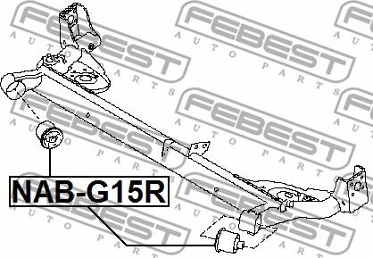 Febest NAB-G15R - Ležište | Držač | Uležištenje, tijelo osovine www.molydon.hr