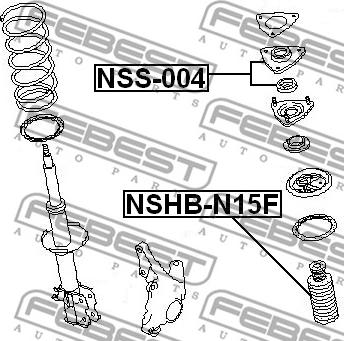 Febest NSHB-N15F - Gumeni granicnik, Ovjes www.molydon.hr