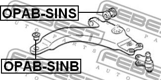 Febest OPAB-SINS - Selen / Prigušni blok, Ovjes kotača www.molydon.hr