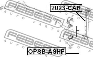 Febest OPSB-ASHF - Čahura Ležaja, stabilizator www.molydon.hr