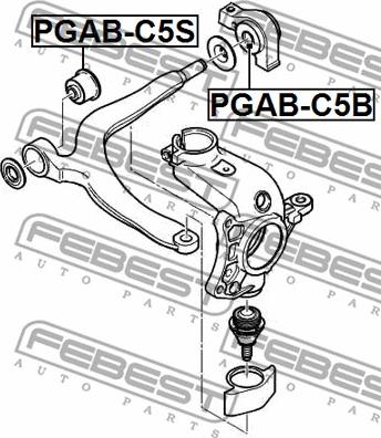 Febest PGAB-C5B - Selen / Prigušni blok, Ovjes kotača www.molydon.hr