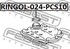 Febest RINGOL-024-PCS10 - Brtva, Kučište filtera za ulje www.molydon.hr