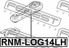 Febest RNM-LOG14LH - Nosač motora www.molydon.hr