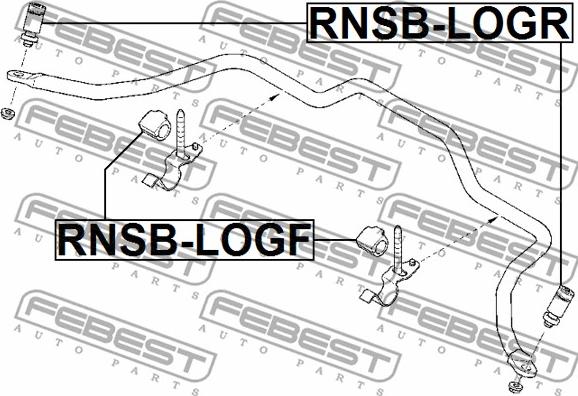 Febest RNSB-LOGF - Čahura Ležaja, stabilizator www.molydon.hr