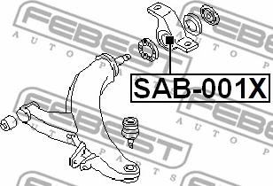 Febest SAB-001X - Selen / Prigušni blok, Ovjes kotača www.molydon.hr