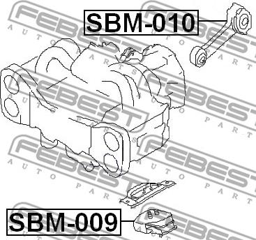 Febest SBM-009 - Nosač motora www.molydon.hr