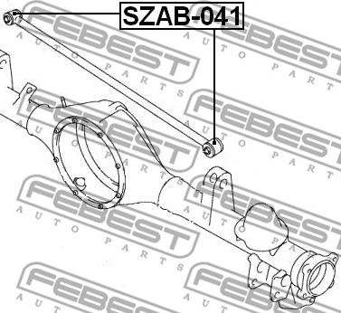 Febest SZAB-041 - Selen / Prigušni blok, Ovjes kotača www.molydon.hr