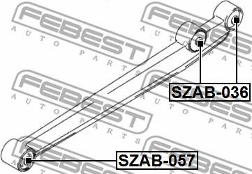 Febest SZAB-057 - Selen / Prigušni blok, Ovjes kotača www.molydon.hr