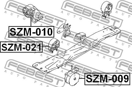 Febest SZM-021 - Nosač motora www.molydon.hr