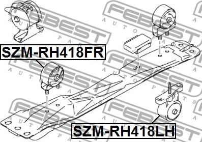 Febest SZM-RH418LH - Nosač motora www.molydon.hr