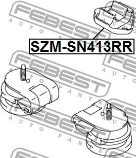 Febest SZM-SN413RR - Nosač motora www.molydon.hr