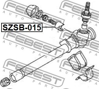 Febest SZSB-015 - Set za popravak, aksijalni zglob poprecne spone www.molydon.hr