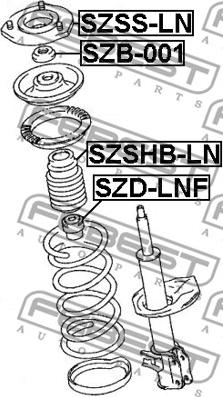 Febest SZSHB-LN - Zaštitni poklopac/Manžeta, amortizer www.molydon.hr