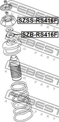 Febest SZSS-RS416F - Nosač amortizera www.molydon.hr