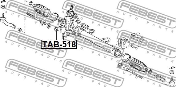 Febest TAB-518 - LEXUS GS300/GS400/GS430 97-05, SSANG YONG RODIUS/STAVIC 02- www.molydon.hr