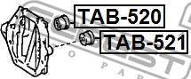 Febest TAB-520 - Ležište | Držač | Uležištenje, diferencijal www.molydon.hr