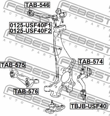 Febest TAB-576 - Selen / Prigušni blok, Ovjes kotača www.molydon.hr