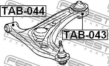 Febest TAB-044 - Selen / Prigušni blok, Ovjes kotača www.molydon.hr