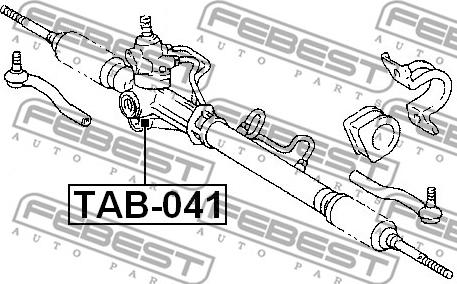 Febest TAB-041 - Ležište | Držač | Uležištenje, upravljački mehanizam www.molydon.hr