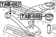 Febest TAB-006 - Selen / Prigušni blok, Ovjes kotača www.molydon.hr