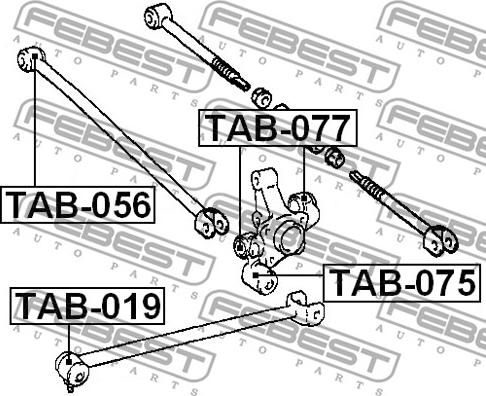 Febest TAB-056 - Selen / Prigušni blok, Ovjes kotača www.molydon.hr