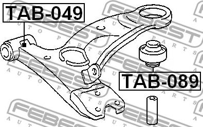 Febest TAB-089 - Selen / Prigušni blok, Ovjes kotača www.molydon.hr